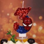 Spider-Man Red Glow Number Candles