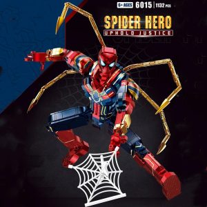 New Superhero Spider-Man Figure Mecha 2In1