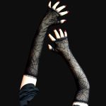 Summer Lady Mesh Style Spider Web Gloves